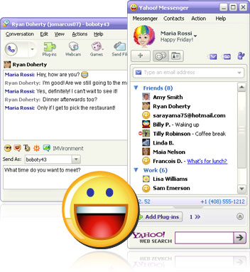 I remember during the earlier version of Yahoo Messenger 
